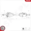 Antriebswelle Vorderachse links ESEN SKV 40SKV374