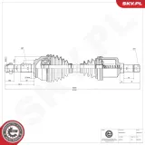 Antriebswelle Vorderachse links ESEN SKV 40SKV394