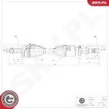 Antriebswelle Vorderachse rechts ESEN SKV 40SKV406