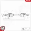 Antriebswelle Vorderachse links ESEN SKV 40SKV429 Bild Antriebswelle Vorderachse links ESEN SKV 40SKV429