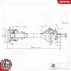 Antriebswelle Vorderachse links ESEN SKV 40SKV431 Bild Antriebswelle Vorderachse links ESEN SKV 40SKV431