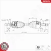 Antriebswelle Vorderachse links ESEN SKV 40SKV452 Bild Antriebswelle Vorderachse links ESEN SKV 40SKV452