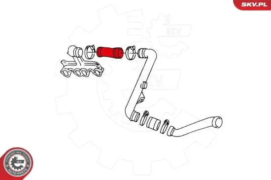Ladeluftschlauch ESEN SKV 43SKV015 Bild Ladeluftschlauch ESEN SKV 43SKV015