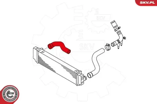Ladeluftschlauch vorne rechts ESEN SKV 43SKV016 Bild Ladeluftschlauch vorne rechts ESEN SKV 43SKV016