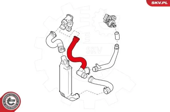 Ladeluftschlauch ESEN SKV 43SKV022 Bild Ladeluftschlauch ESEN SKV 43SKV022