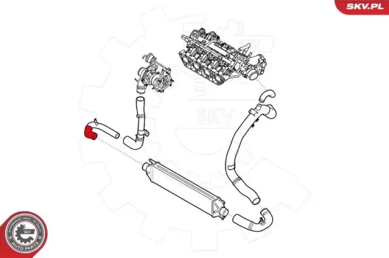 Ladeluftschlauch ESEN SKV 43SKV028 Bild Ladeluftschlauch ESEN SKV 43SKV028