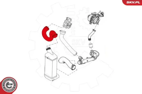 Ladeluftschlauch ESEN SKV 43SKV033 Bild Ladeluftschlauch ESEN SKV 43SKV033