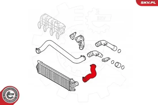 Ladeluftschlauch ESEN SKV 43SKV068 Bild Ladeluftschlauch ESEN SKV 43SKV068
