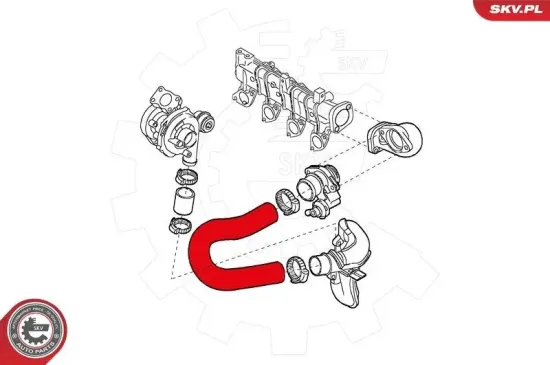 Ladeluftschlauch ESEN SKV 43SKV077 Bild Ladeluftschlauch ESEN SKV 43SKV077