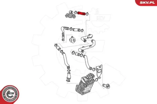 Ladeluftschlauch vorne links ESEN SKV 43SKV078 Bild Ladeluftschlauch vorne links ESEN SKV 43SKV078