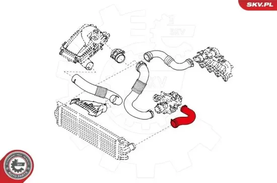 Ladeluftschlauch ESEN SKV 43SKV098 Bild Ladeluftschlauch ESEN SKV 43SKV098