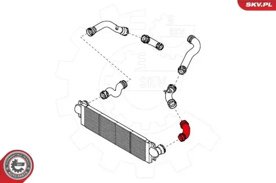 Ladeluftschlauch links ESEN SKV 43SKV101 Bild Ladeluftschlauch links ESEN SKV 43SKV101