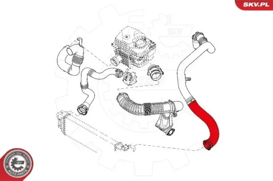 Ladeluftschlauch ESEN SKV 43SKV109 Bild Ladeluftschlauch ESEN SKV 43SKV109