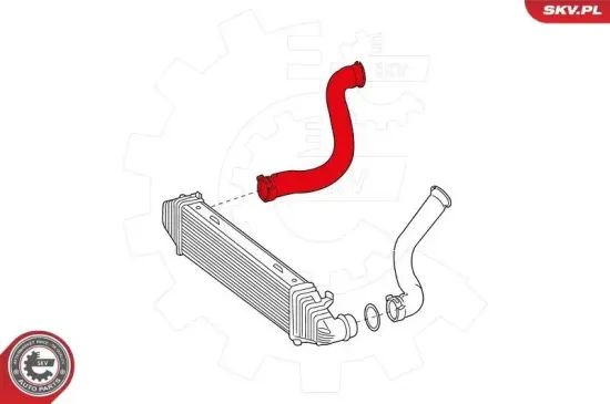 Ladeluftschlauch links Ladeluftkühler ESEN SKV 43SKV111 Bild Ladeluftschlauch links Ladeluftkühler ESEN SKV 43SKV111