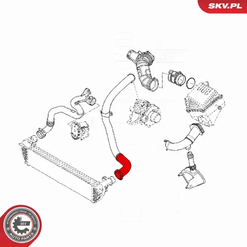 Ladeluftschlauch ESEN SKV 43SKV138 Bild Ladeluftschlauch ESEN SKV 43SKV138