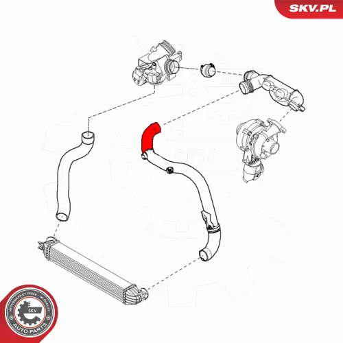 Ladeluftschlauch ESEN SKV 43SKV151 Bild Ladeluftschlauch ESEN SKV 43SKV151