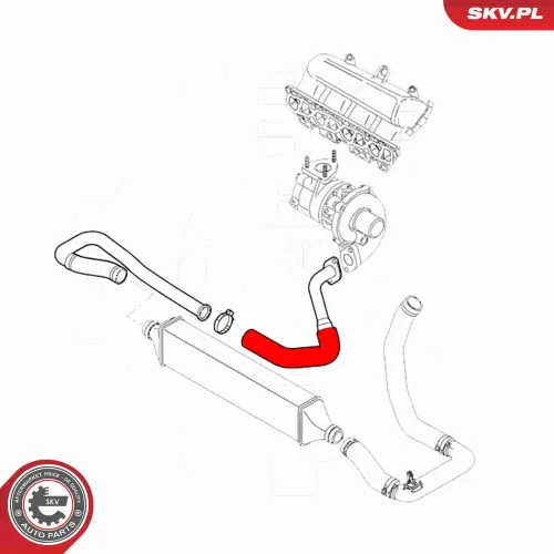 Ladeluftschlauch ESEN SKV 43SKV193 Bild Ladeluftschlauch ESEN SKV 43SKV193