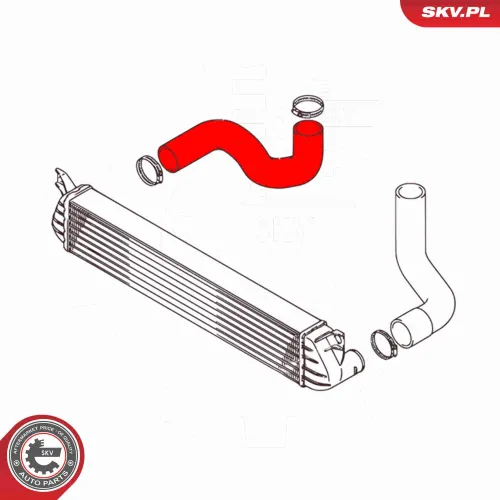 Ladeluftschlauch rechts Ladeluftkühler ESEN SKV 43SKV199 Bild Ladeluftschlauch rechts Ladeluftkühler ESEN SKV 43SKV199