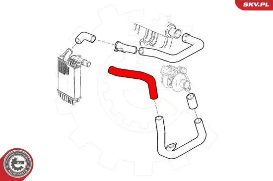 Ladeluftschlauch ESEN SKV 43SKV205 Bild Ladeluftschlauch ESEN SKV 43SKV205