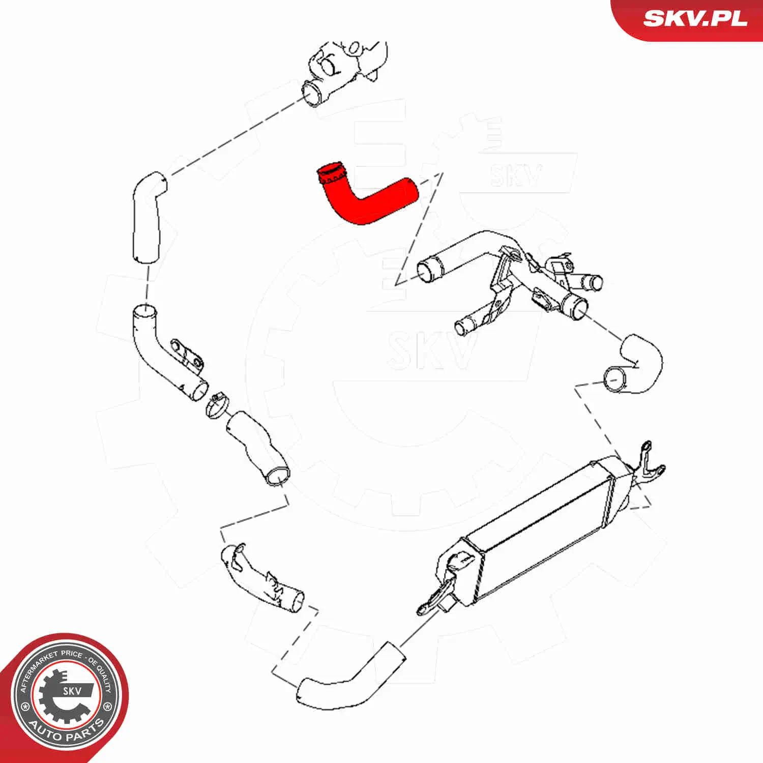 Achsschenkel, Radaufhängung Vorderachse links ESEN SKV 47SKV301