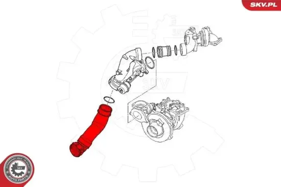 Ladeluftschlauch ESEN SKV 43SKV247 Bild Ladeluftschlauch ESEN SKV 43SKV247