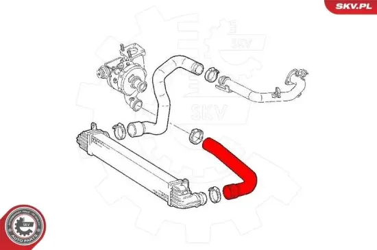 Ladeluftschlauch ESEN SKV 43SKV248 Bild Ladeluftschlauch ESEN SKV 43SKV248