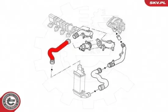 Ladeluftschlauch ESEN SKV 43SKV301 Bild Ladeluftschlauch ESEN SKV 43SKV301