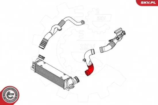Ladeluftschlauch links ESEN SKV 43SKV303 Bild Ladeluftschlauch links ESEN SKV 43SKV303