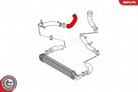 Ladeluftschlauch ESEN SKV 43SKV311 Bild Ladeluftschlauch ESEN SKV 43SKV311