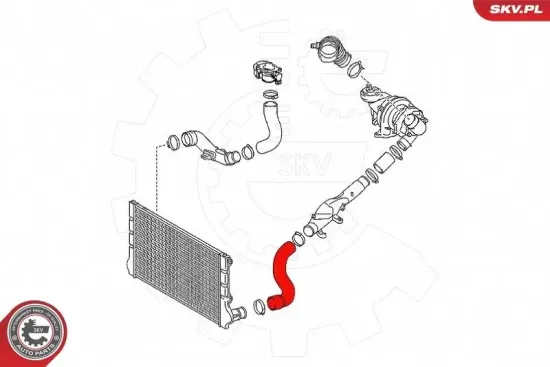 Ladeluftschlauch ESEN SKV 43SKV349 Bild Ladeluftschlauch ESEN SKV 43SKV349