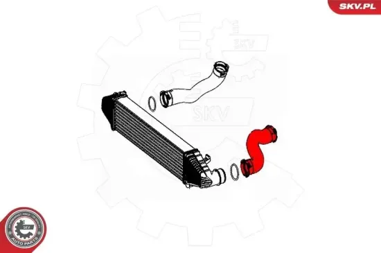 Ladeluftschlauch links Ladeluftkühler ESEN SKV 43SKV392 Bild Ladeluftschlauch links Ladeluftkühler ESEN SKV 43SKV392