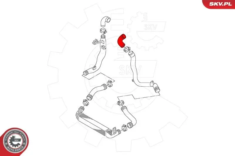 Ladeluftschlauch ESEN SKV 43SKV395 Bild Ladeluftschlauch ESEN SKV 43SKV395