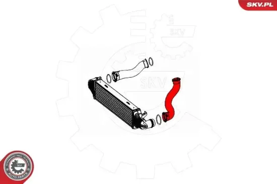 Ladeluftschlauch links Ladeluftkühler ESEN SKV 43SKV402 Bild Ladeluftschlauch links Ladeluftkühler ESEN SKV 43SKV402