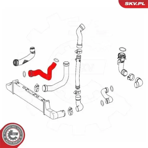 Ladeluftschlauch ESEN SKV 43SKV476 Bild Ladeluftschlauch ESEN SKV 43SKV476