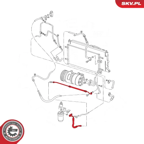 Hochdruckleitung, Klimaanlage ESEN SKV 43SKV503 Bild Hochdruckleitung, Klimaanlage ESEN SKV 43SKV503
