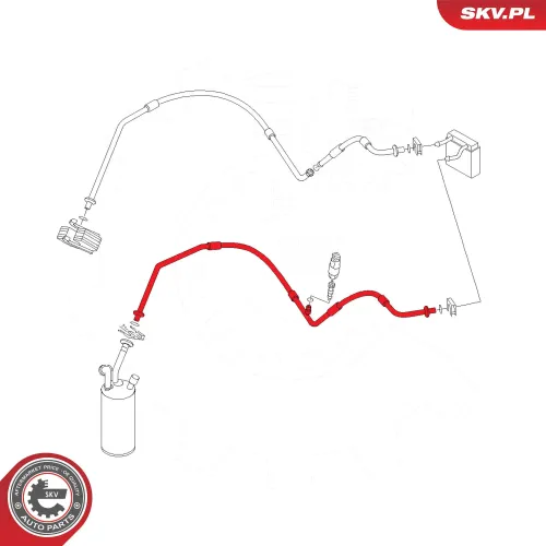 Hochdruckleitung, Klimaanlage ESEN SKV 43SKV509 Bild Hochdruckleitung, Klimaanlage ESEN SKV 43SKV509