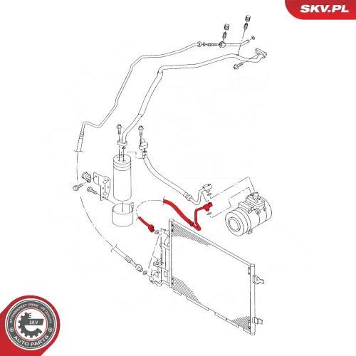Hochdruckleitung, Klimaanlage ESEN SKV 43SKV515 Bild Hochdruckleitung, Klimaanlage ESEN SKV 43SKV515