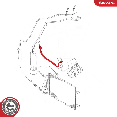 Hochdruckleitung, Klimaanlage ESEN SKV 43SKV516 Bild Hochdruckleitung, Klimaanlage ESEN SKV 43SKV516