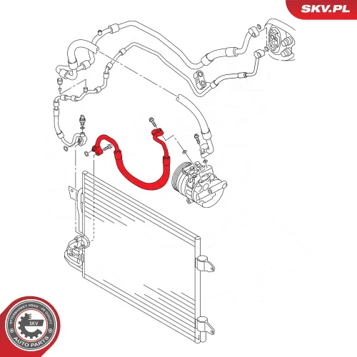 Hochdruckleitung, Klimaanlage ESEN SKV 43SKV517 Bild Hochdruckleitung, Klimaanlage ESEN SKV 43SKV517