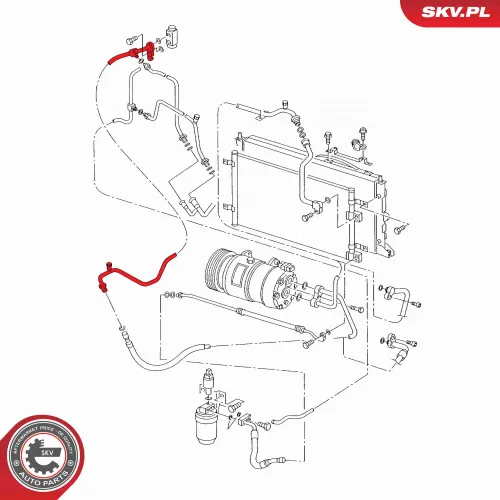 Hochdruckleitung, Klimaanlage ESEN SKV 43SKV518 Bild Hochdruckleitung, Klimaanlage ESEN SKV 43SKV518