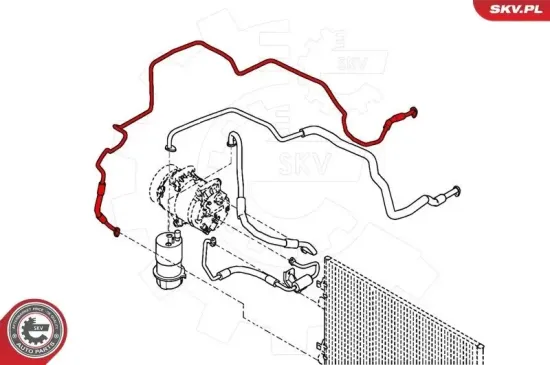 Hochdruckleitung, Klimaanlage ESEN SKV 43SKV520 Bild Hochdruckleitung, Klimaanlage ESEN SKV 43SKV520
