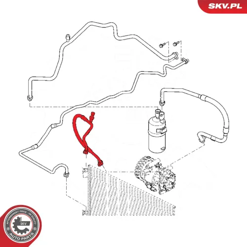 Hochdruckleitung, Klimaanlage ESEN SKV 43SKV525 Bild Hochdruckleitung, Klimaanlage ESEN SKV 43SKV525