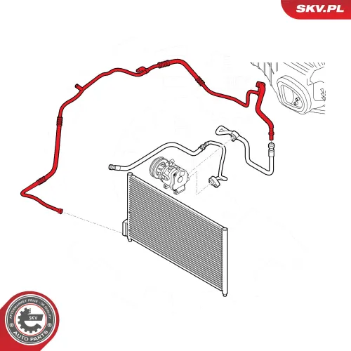 Hochdruckleitung, Klimaanlage ESEN SKV 43SKV545 Bild Hochdruckleitung, Klimaanlage ESEN SKV 43SKV545