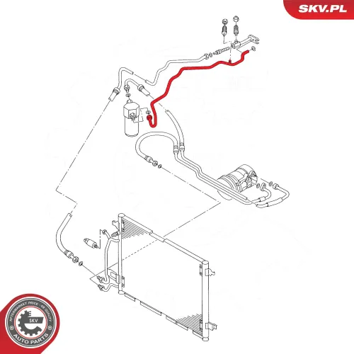 Hochdruck-/Niederdruckleitung, Klimaanlage ESEN SKV 43SKV567 Bild Hochdruck-/Niederdruckleitung, Klimaanlage ESEN SKV 43SKV567