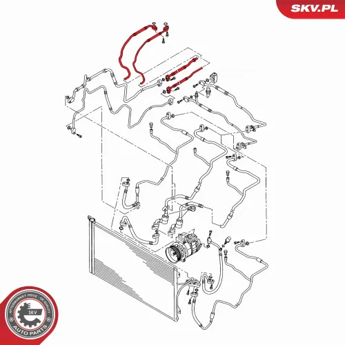 Hochdruck-/Niederdruckleitung, Klimaanlage ESEN SKV 43SKV578 Bild Hochdruck-/Niederdruckleitung, Klimaanlage ESEN SKV 43SKV578