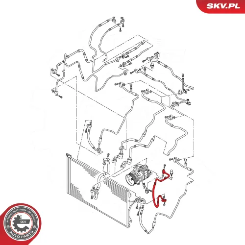 Hochdruck-/Niederdruckleitung, Klimaanlage ESEN SKV 43SKV579 Bild Hochdruck-/Niederdruckleitung, Klimaanlage ESEN SKV 43SKV579