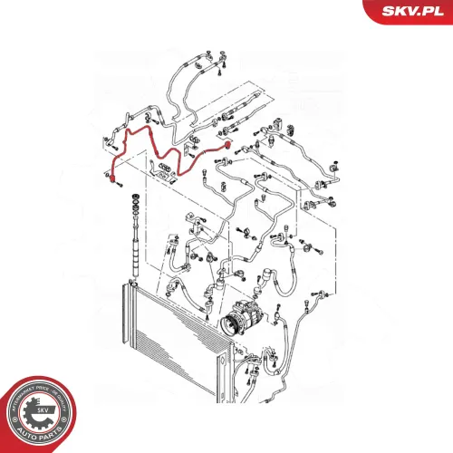Hochdruck-/Niederdruckleitung, Klimaanlage ESEN SKV 43SKV580 Bild Hochdruck-/Niederdruckleitung, Klimaanlage ESEN SKV 43SKV580