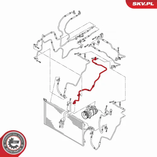 Hochdruck-/Niederdruckleitung, Klimaanlage ESEN SKV 43SKV581 Bild Hochdruck-/Niederdruckleitung, Klimaanlage ESEN SKV 43SKV581