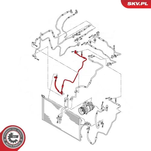 Hochdruck-/Niederdruckleitung, Klimaanlage ESEN SKV 43SKV582 Bild Hochdruck-/Niederdruckleitung, Klimaanlage ESEN SKV 43SKV582
