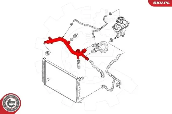 Kühlmittelrohrleitung Vorderachse oben ESEN SKV 43SKV601 Bild Kühlmittelrohrleitung Vorderachse oben ESEN SKV 43SKV601